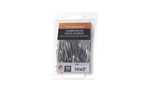 Vista 9 de Tornillos de acero inoxidable #10 x 2-1/2, tornillos autorroscantes para madera y tornillos para cubiertas compuestas con Torx T20 Star Drive, punta