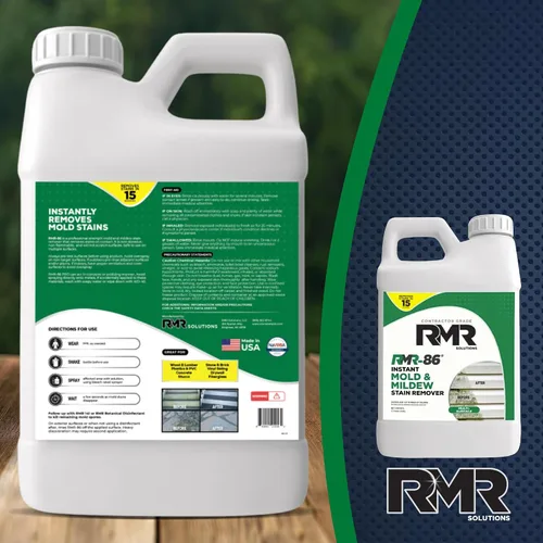 Vista 9 de RMR-86 - Removedor instantáneo de manchas de moho y hongos en aerosol - Fórmula sin refregar, 2.5 galones (320 onzas líquidas)