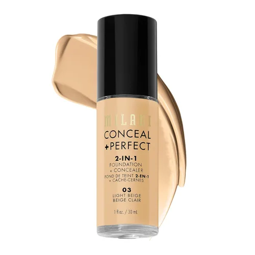 Vista 24 de Milani Conceal + Perfect - Maquillaje líquido de base, neutro ligero, 1