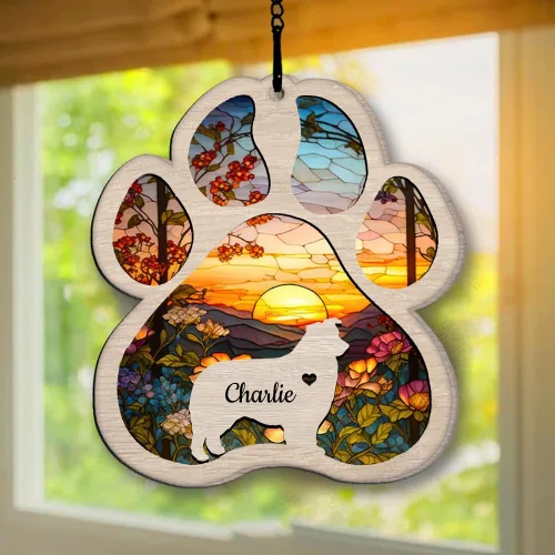 Vista 40 de Regalos conmemorativos personalizados para perros afganos, adorno de perro afgano personalizado, árbol de Navidad, regalo de recuerdo de mascotas