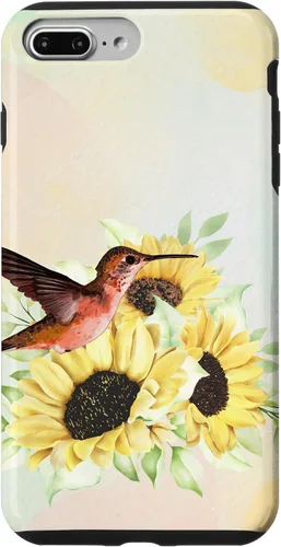Vista 9 de iPhone 15 Lindo Colibrí Floral Para Los Amantes De Los Aves De La Caja De Girasol