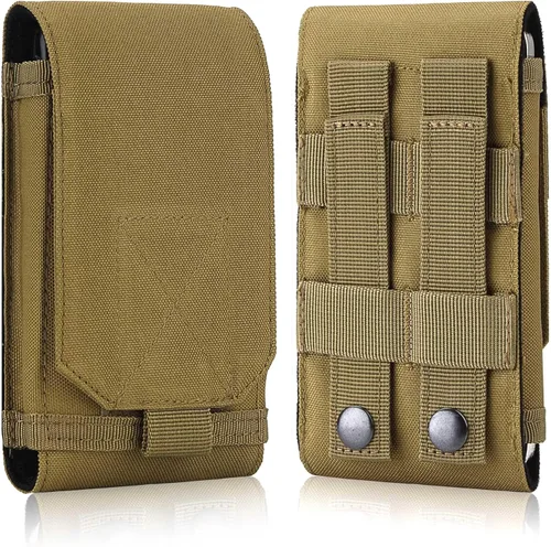 Vista 9 de Funda táctica para cinturón para teléfonos de hasta 6.5 pulgadas con compatibilidad MOLLE