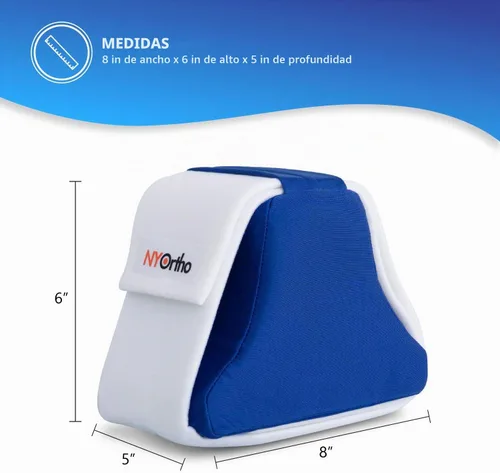 Vista 4 de NYOrtho Separador de rodilla de cuña de abducción, bloque de cadera suave con correa para separar rodillas después de una cirugía de cadera