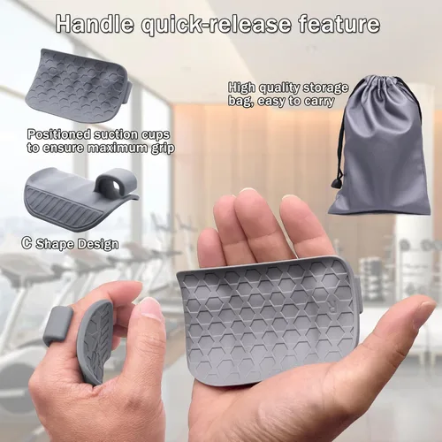 Vista 3 de Rypt Grip - Agarre de mano para gimnasio y levantamiento de pesas para hombres y mujeres, agarre de entrenamiento antideslizante, guantes