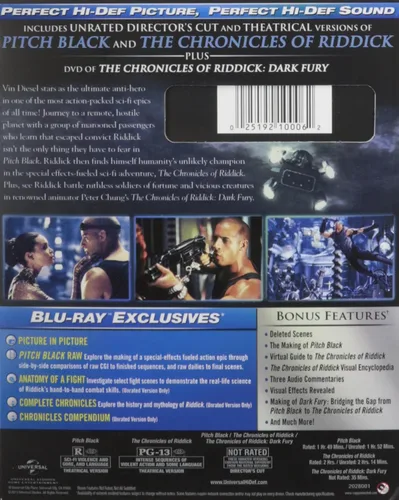 Vista 2 de Riddick Collection (Pitch Black Chronicles of Riddick) Blu-ray