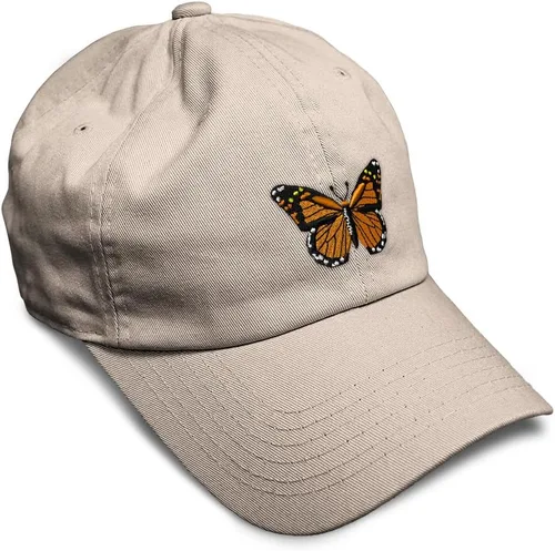 Vista 53 de Gorra de béisbol suave con diseño de mariposa monarca, con insectos, bordado de mariposa, de algodón, para hombres y mujeres