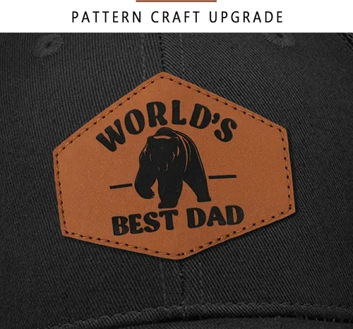 Vista 2 de Gorra de béisbol 100% algodón, para el día del padre, cumpleaños, de hija, hijo, para papá