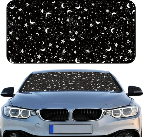 Vista 8 de Parasol plegable para parabrisas de coche, cubreventanas frontales para coche, accesorios para coche, protección contra el calor y los rayos UV