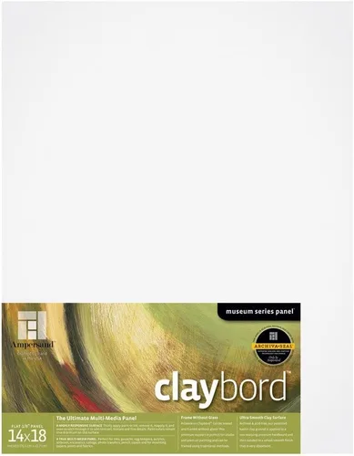 Vista 24 de Suministro de Arte Ampersand Panel de Pintura en Madera: Serie Museo Claybord, 5" x 5", Perfil Candeal de 1-1/2