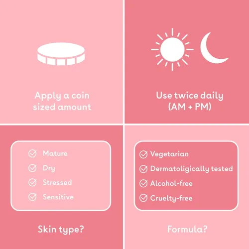 Vista 6 de Q+A Crema facial de colágeno (1.76 onzas), cuidado facial natural antienvejecimiento con colágeno alimentado por plantas, manteca de karité