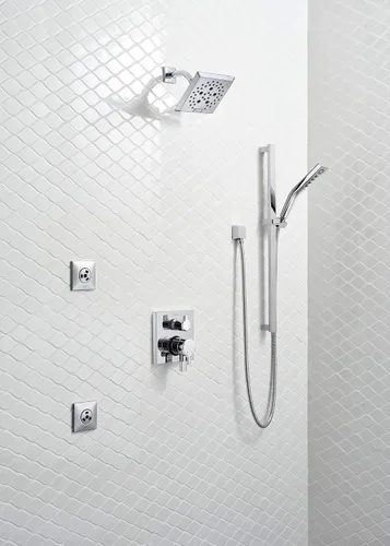 Vista 2 de DELTA FAUCET T27999-BL Monitor pivotal Serie 17 Recorte de válvula con desviador integrado de 6 ajustes, negro mate