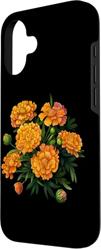 Vista 2 de Vintage Marigold Inspired Flower Case for iPhone 16