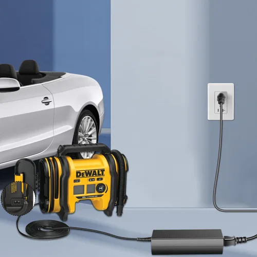 Vista 2 de Fuente de alimentación de repuesto Dewalt N557514, adaptador de corriente de CA HKY para compresor Dewalt compatible con inflador de neumáticos