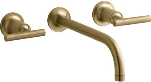 Vista 31 de Kohler T14413-4-BGD Purist - Grifo de pared para lavabo Negro mate