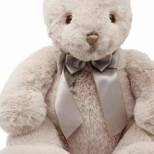 Vista 6 de oitscute - Lindo conejo de peluche de piel sintética de 24 pulgadas para niña, bebé y niño (beige)