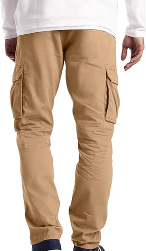 Vista 5 de EELHOE Mens Summer Pants Regular Fit Lightweight Ripstop Trousers Tactical Hiking Outdoor Bottom Pant with Multi-Pockets