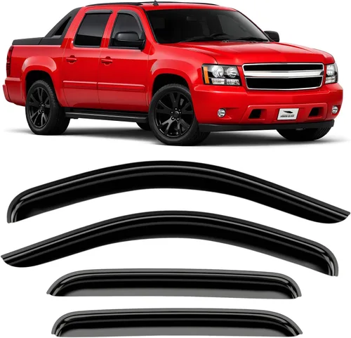 Vista 40 de Voron Glass in-Channel Rain Guards for Chevy Equinox 2018-2024 Para Equinox 18-24
