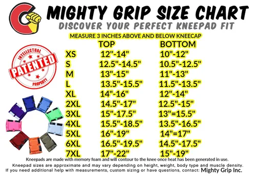 Vista 3 de Mighty Grip Pole Dance - Rodilleras completas para escalar, talla XS