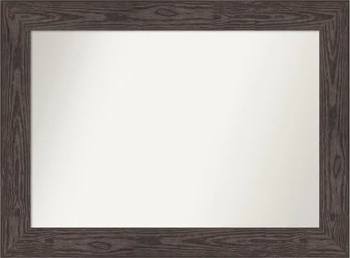 Vista 285 de Amanti Art Espejo personalizado, espejo de baño negro puente, espejo de pared o espejo de tocador de baño sobre el fregadero (26 x 26 pulgadas)