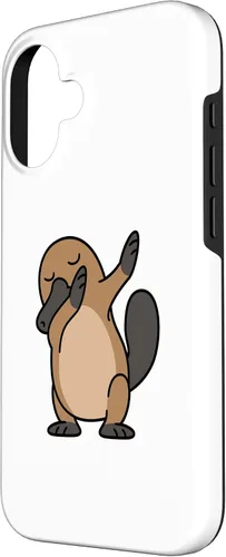 Vista 2 de iPhone 16 Dabbing Platypus Dab Dance Pose Animal Case