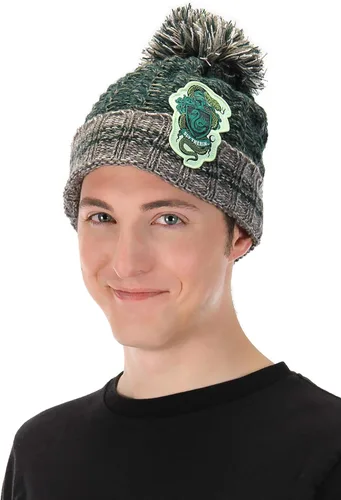 Vista 3 de elope Harry Potter House - Gorro de pompón jaspeado, Verde