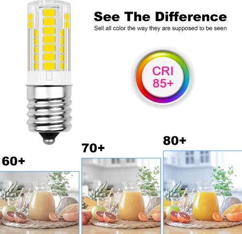 Vista 3 de Kei D28x Kel 2816x - Bombilla LED intermedia E17 de 3.5 W, repuesto compatible con refrigerador Kenmore 480LM 120V 5000K, bombilla de microondas