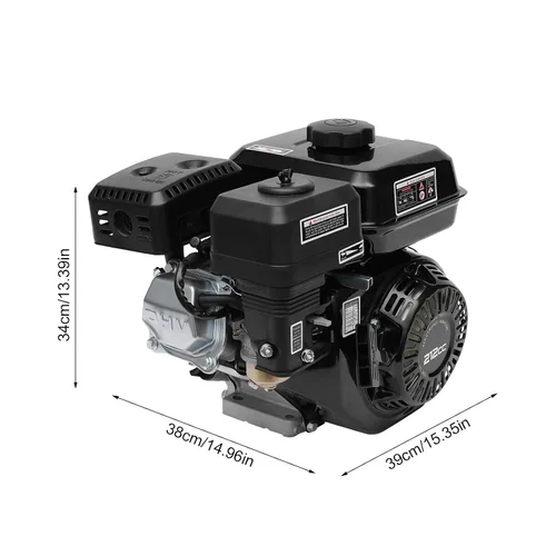 Vista 3 de Motor de gasolina, 7.5HP 4 tiempos 210CC para Honda GX160 Motor de motor de gasolina OHV refrigerado por aire Herramientas de jardín Motor de gas