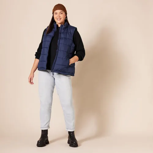 Vista 8 de Tienda Essentials - Suéter de cuello redondo con hombros plisados suave al tacto para mujer