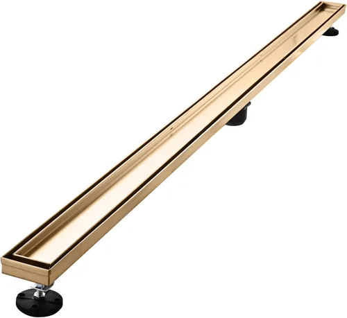 Vista 21 de AVSIILE Desagüe Lineal para Piso de Ducha, Oro Cepillado 12 Pulgadas Acero Inoxidable 304 Kit de Desagües de Baño, Desagüe de Zanja Rectangular