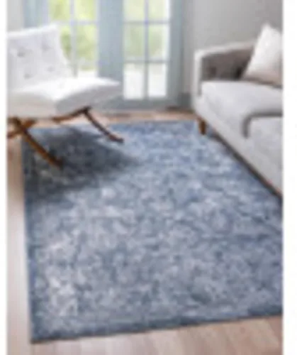 Vista 3 de Unique Loom Portland Collection - Alfombra de área Albany (2 pies 2 pulgadas x 3 pies 1 pulgada, rectangular, azul/gris)