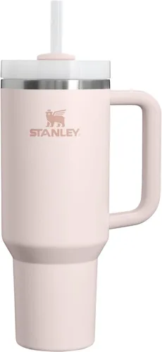 Vista 81 de STANLEY Quencher H2.0 Vaso Térmico con asa y pajilla, 64 onzas, tapa Flowstate de 3 posiciones, gran capacidad para viajes y deportes, vaso de acero