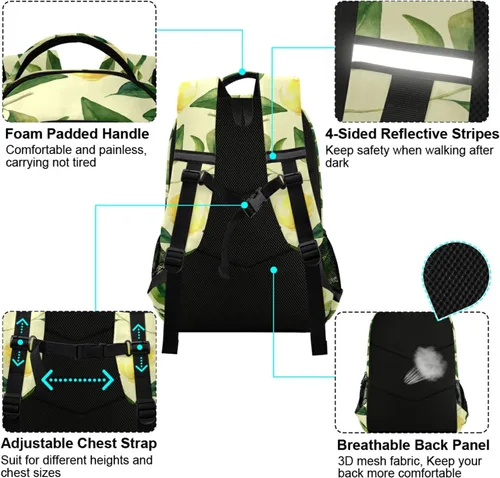 Vista 3 de ALAZA Mochilas de caballos para niñas y niños, mochila de caballos para niños, mochila escolar para libros de 3, 4 y 5 grado, mochila para portátil
