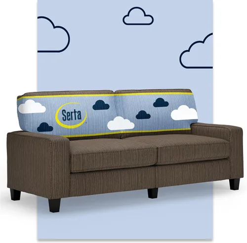 Vista 44 de Serta Palisades Sofás Tapizados para Sala, Sofá de Diseño Moderno, Tela, Beige