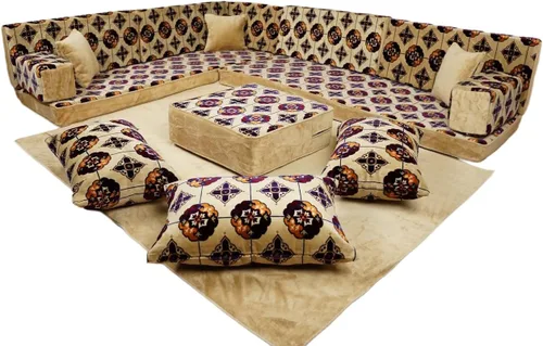 Vista 40 de arabicsofa Cojines Majlis de piso tradicionales: asientos modulares Diwan seccionales