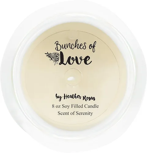 Vista 3 de Love You Grandma - Vela de cera de soja 100% de 8 onzas con mecha de algodón en recipiente de cerámica perfumada Serenity