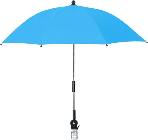 Vista 10 de Paraguas de playa con abrazadera universal, paraguas portátil con abrazadera universal, paraguas multidireccional al aire libre para silla, silla