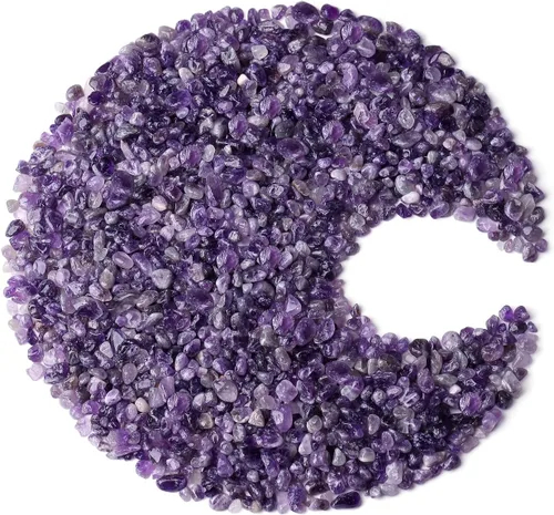 Vista 21 de ZHIYUXI Relleno de florero de fluorita de cristal, 0.22 libras, chips curativos pulidos para decoración, grava para pecera, plantas suculentas