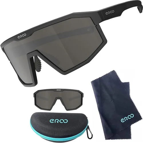 Vista 8 de Eazyrun Gafas de sol polarizadas deportivas para niños de 8 a 12 años, lentes para béisbol, softbol, ciclismo, protección UV para niños y niñas