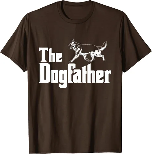 Vista 7 de The Dogfather Pastor Alemán - Camiseta de regalo divertida, Negro, S