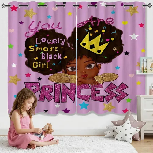 Vista 24 de Cortinas de Gato - Lindas Cortinas Opacas de Gato para Habitación de Niños Decoración Kawaii para Dormitorio de Niñas, 2 Paneles, 82 x 63 pulgadas