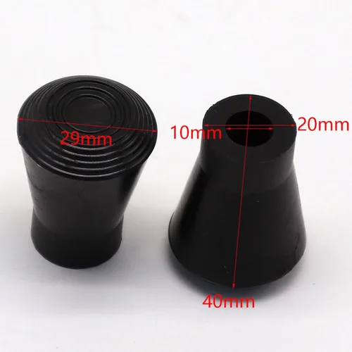Vista 7 de 3 Pieces Drum Feet Covers Drum Hardware Stand Replacement Rubber Slipcover Non Slip PP Material Protector Suitable for Drummers Rehearsal Music