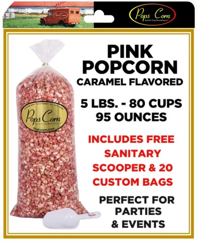 Vista 9 de ¡POPCORN AZUL! Gourmet Es un Niño-AL POR MAYOR/MAYORISTA -5 LIBRAS.-80 TAZAS-95 ONZAS-CUCHARA HIGIÉNICA GRATUITA Y 20 bolsas de regalo incluidas!