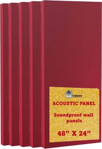 Vista 7 de Paneles de pared insonorizados, paneles acústicos, paneles de amortiguación de sonido, paneles ecológicos de fibra de vidrio acústica a prueba