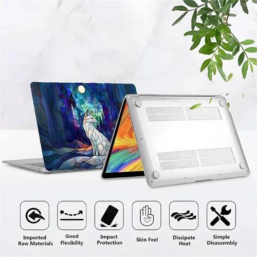Vista 16 de Funda para computadora MacBook Pro de 13 pulgadas, modelo A1425/A1502, modelo A1425/A1502, diseño de primera calidad, funda rígida para laptop 3D 3D
