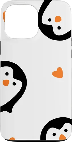 Vista 24 de Cute Penguins Hearts Phone Case for iPhone 17