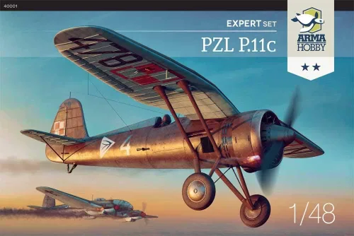 Vista 2 de Arma Hobby 1/48 PZL P.11c Conjunto de expertos en aviones