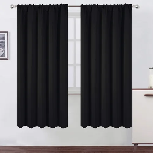 Vista 110 de LEMOMO Cortinas opacas de 42 x 54 pulgadas, juego de 2 paneles de cortinas con aislamiento térmico para oscurecer la habitación