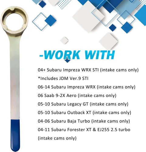 Vista 5 de Camoo Kit de herramientas de soporte de llave dentada de admisión/escape para Subaru AVCS JDM y STD