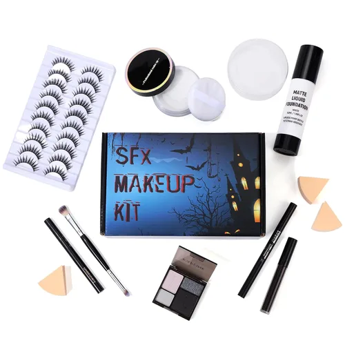 Vista 3 de Kit de maquillaje SFX de pintura corporal gótica de Halloween