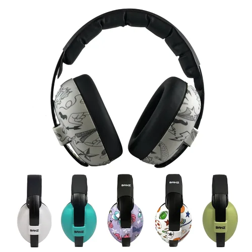Vista 28 de BANZ - Auriculares con cancelación de ruido, protección infantil, laguna Azul aguamarina